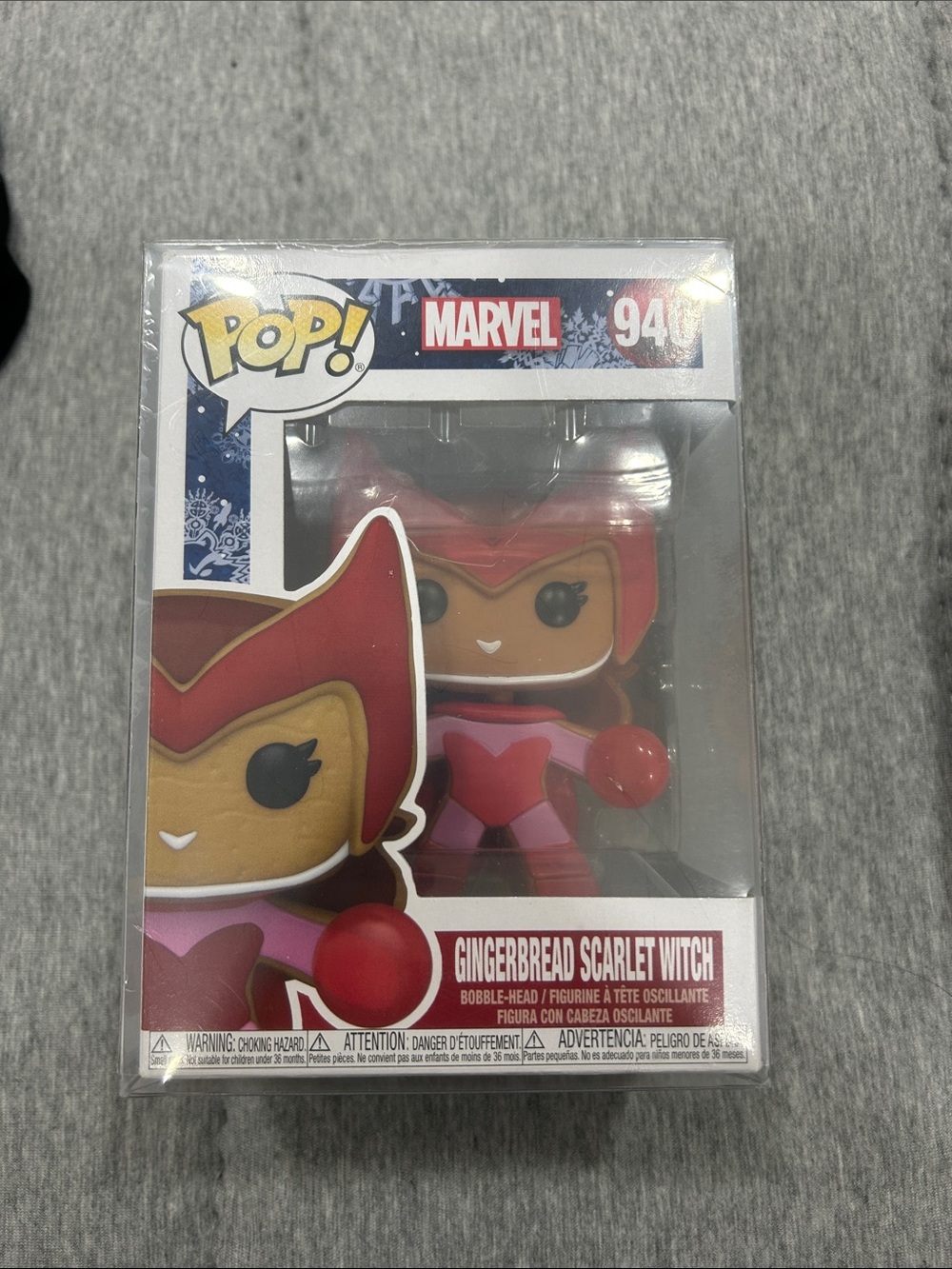 Brand New In box Funko Gingerbread Scarlet Witch Pop! Figure - Red & Pink